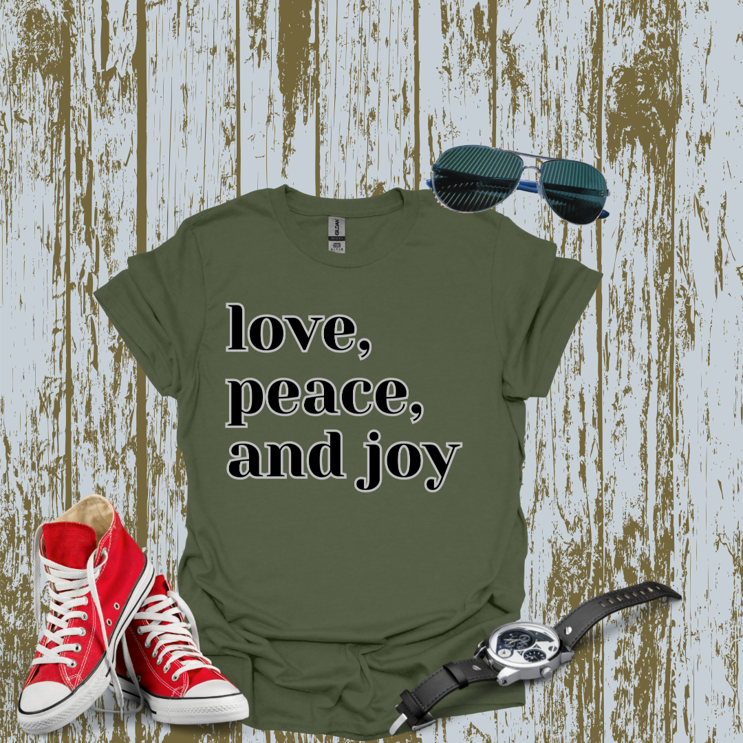 Love, Peace & Joy T-shirt