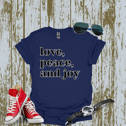 Love, Peace & Joy T-shirt