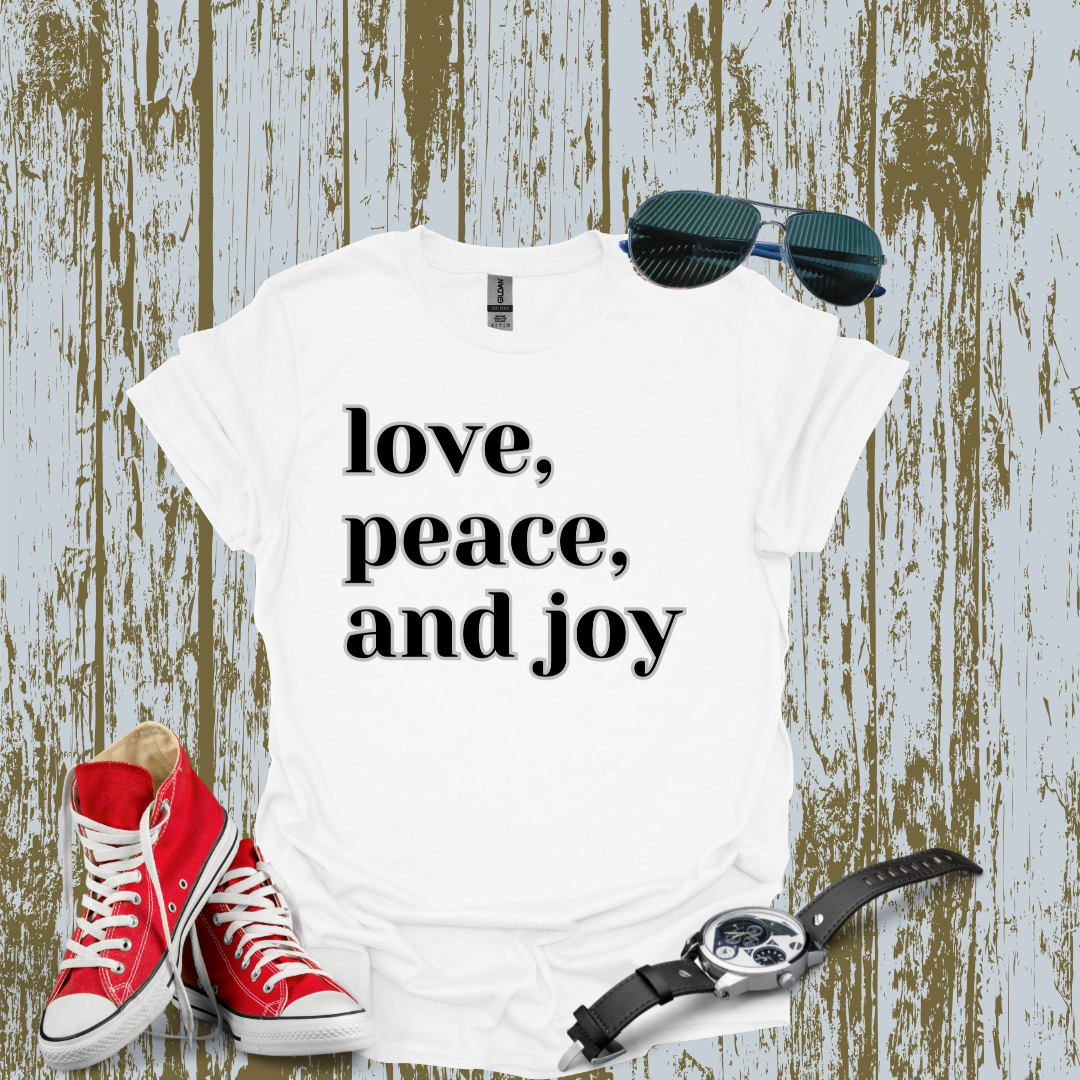 Love, Peace & Joy T-shirt