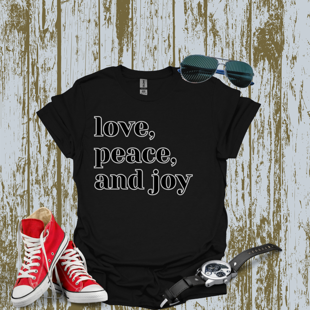 Love, Peace & Joy T-shirt