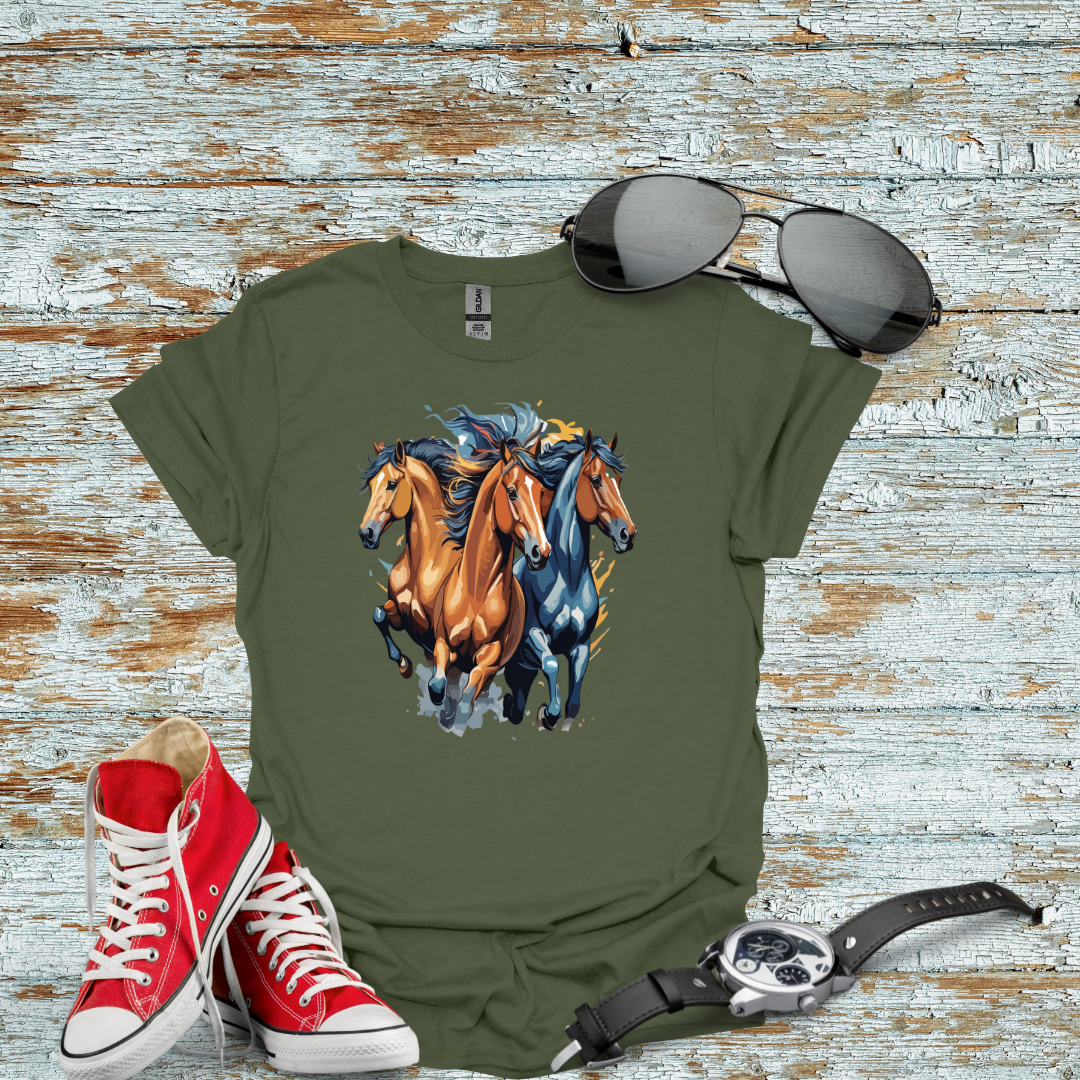 Running Horses T-shirt