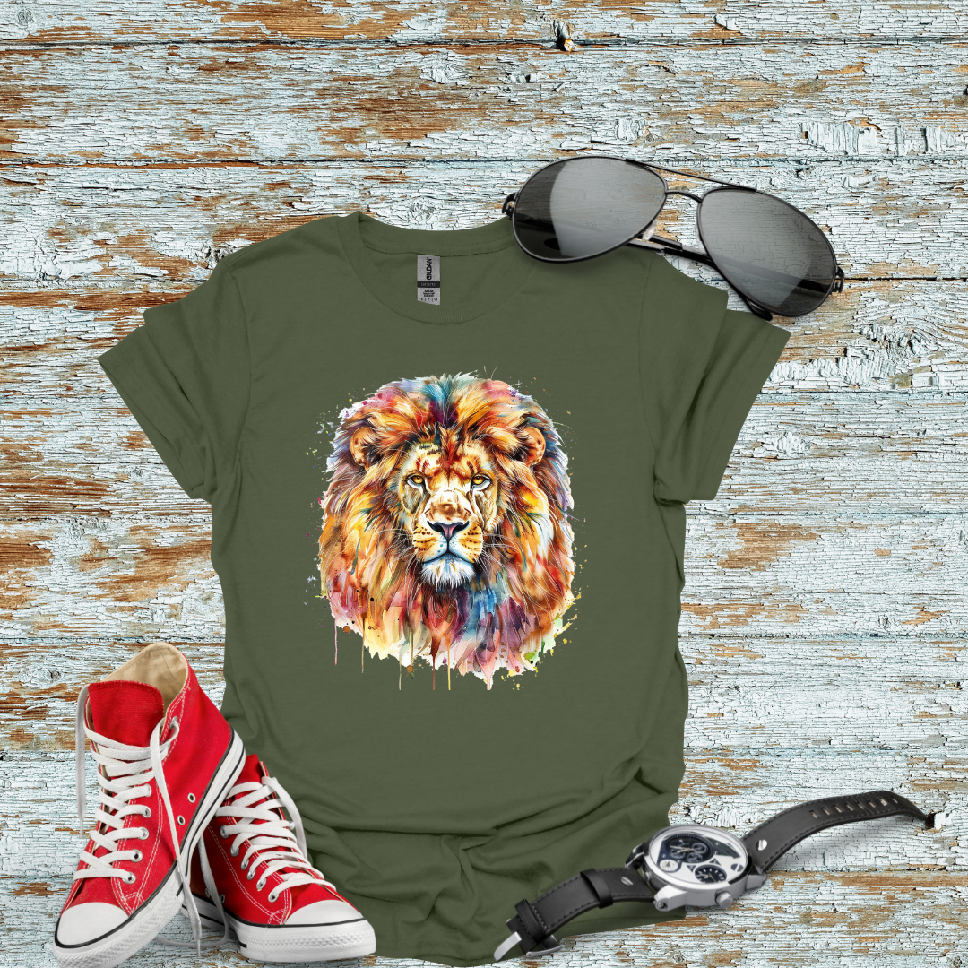 Water Paint Lion 2 T-shirt