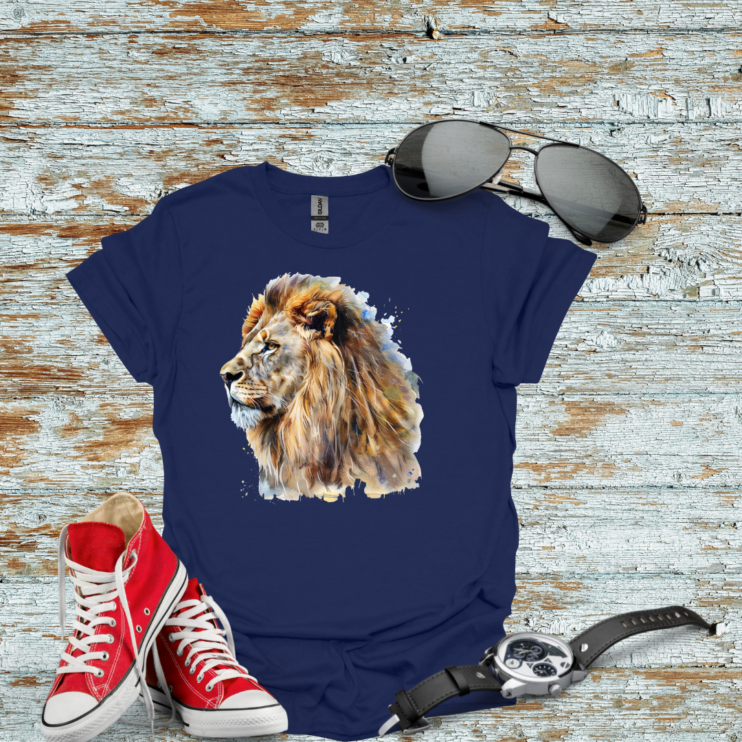 Water Paint Lion T-shirt